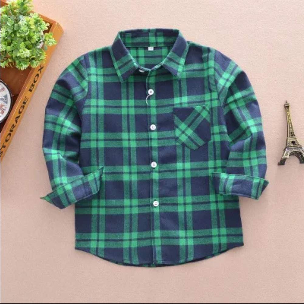 🌟 NWT!!! Boys Flannel Shirt
